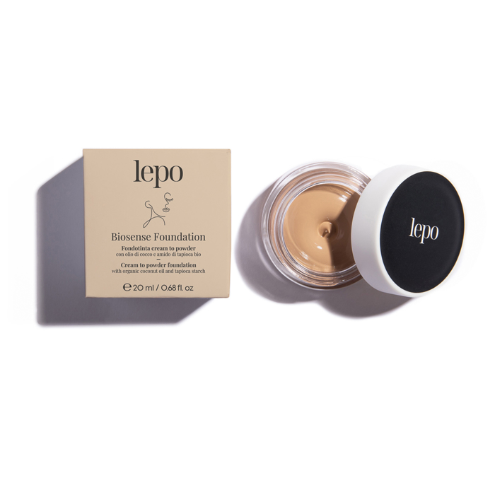 Lepo Biosense Cream to Powder Foundation N.01 Sabbia Kremodis Enudatiki Basi Makigaz me Metaxenia ufi Poudras kai Ladi Karudas & Amulo Tapioca (Ammos) 20ml